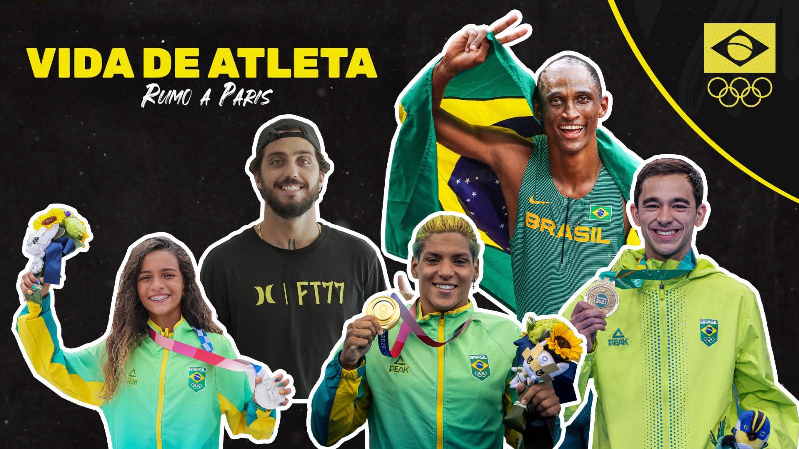 Série "Vida de Atleta" estreia neste domingo. Foto: Montagem